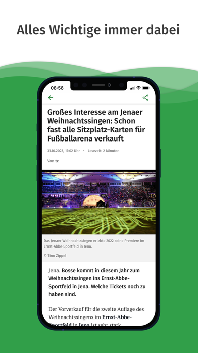 Thüringer Allgemeine News Screenshot