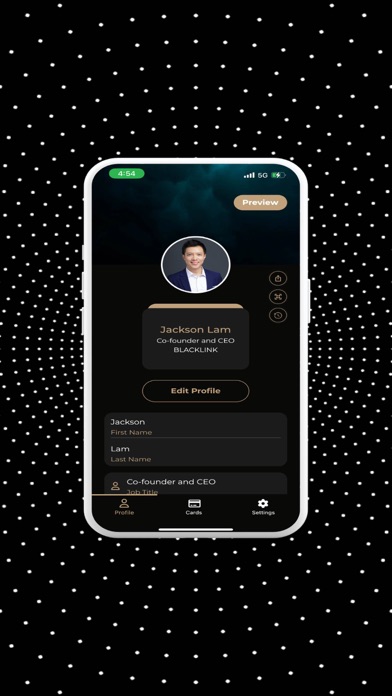 BLACKLINK Cards Screenshot