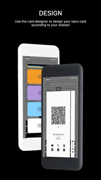 neco - digital business card Screenshot