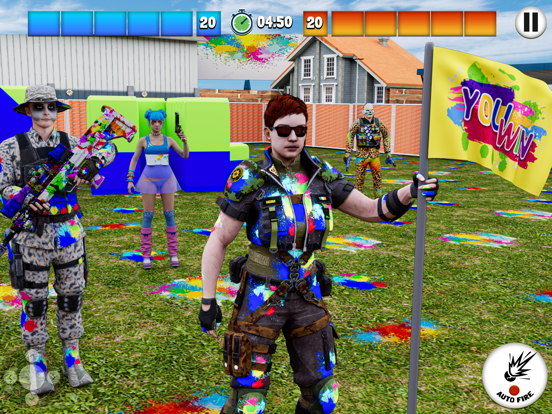 Paintball Battle Arena 3D Game iPad screenshot