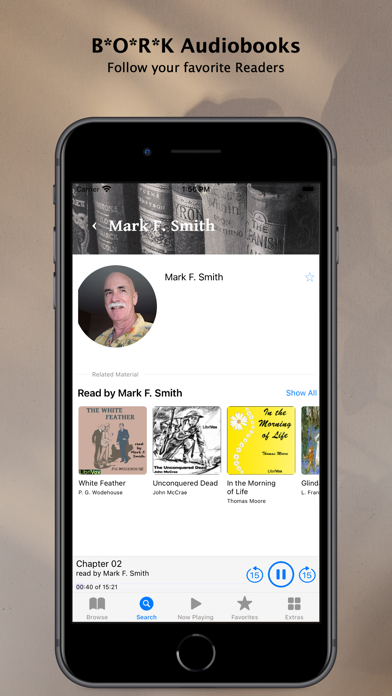 BORK Audiobooks Screenshot