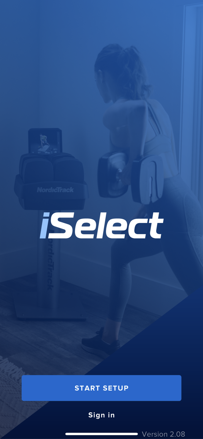 iSelect Dumbbell Setup App