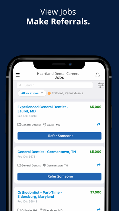 Heartland Dental Referrals Screenshot