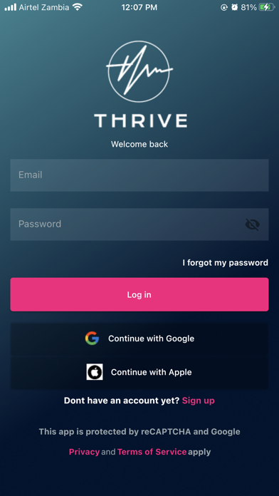 Thrv Client Screenshot