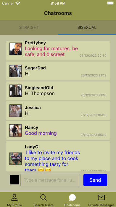 Str8 & Bi - Seniors Dating App Screenshot