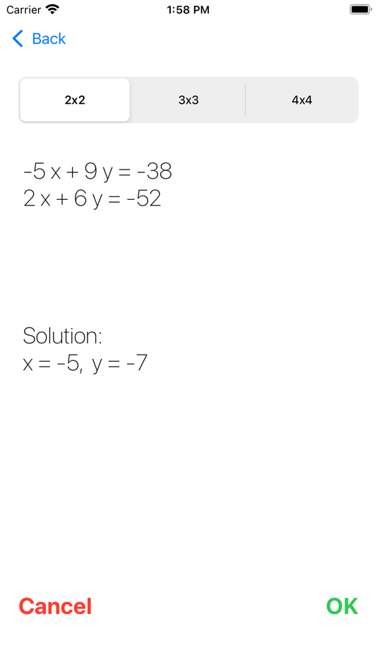#1. Systems Of Equations (iOS) By: Francesco Grassi