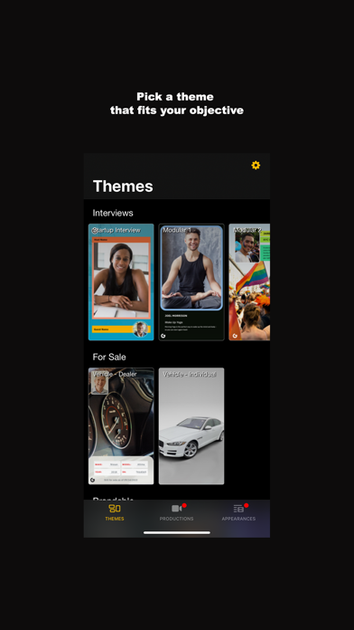Glittercast iPhone screenshot 1 - Photo & Video app