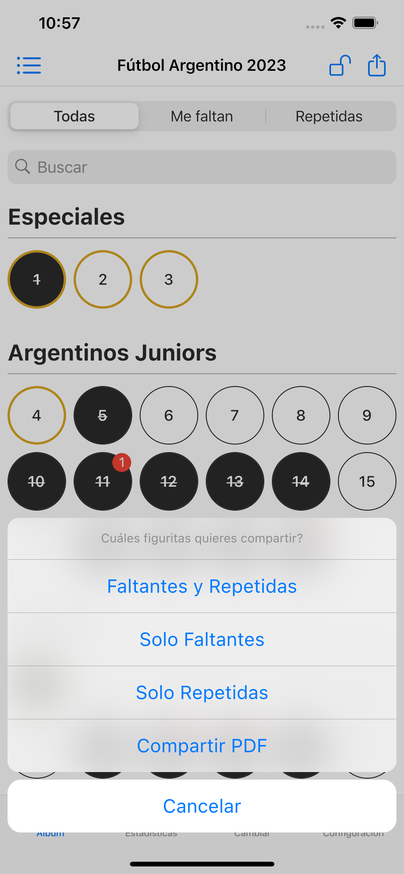 Figuritas: Album y Cromos