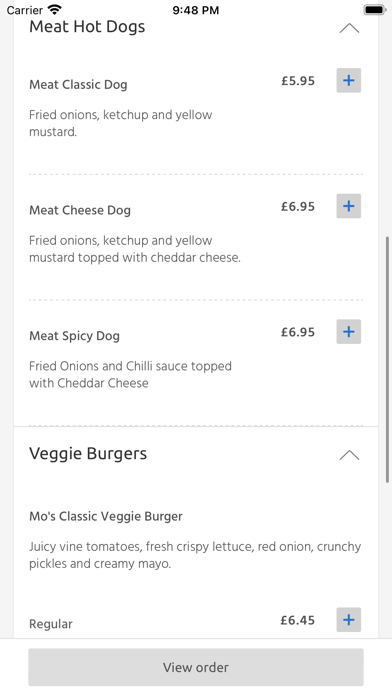Mo's Burger Joint, Hove Screenshot
