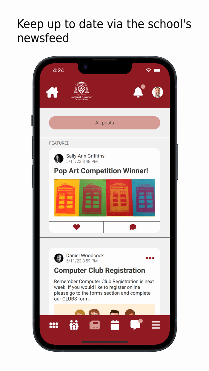Cardinal Newman School App
