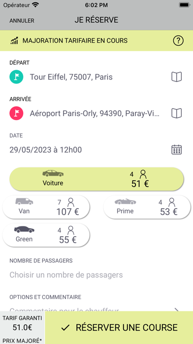 Taxi Paris Aéroports Screenshot