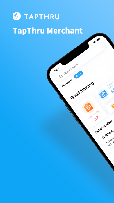 TapThru Merchants Screenshot