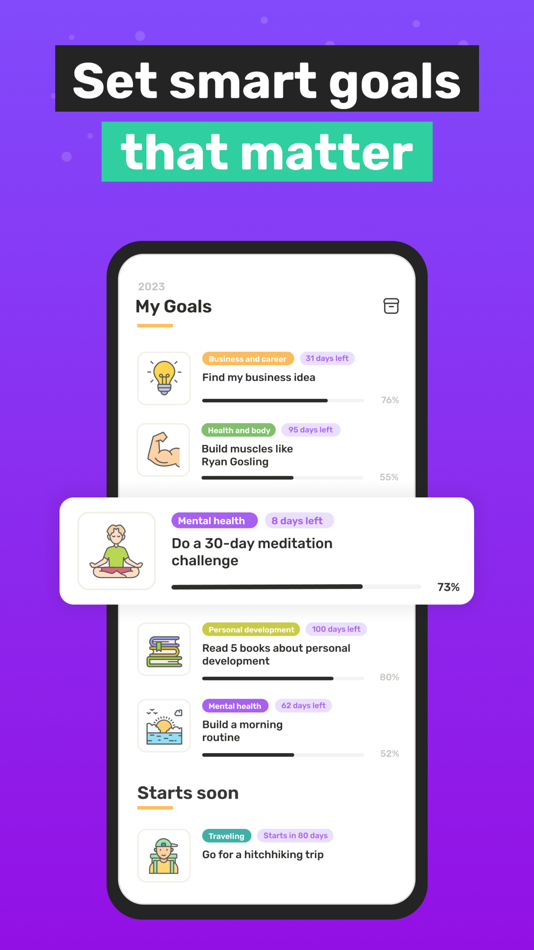#1. Lifebooster: Goals Setting (iOS) 由: OAK & LEAF Damian Szafraniec