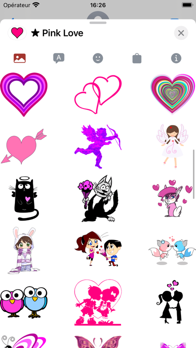 ピンクの愛 • Emoji and stickersのおすすめ画像8