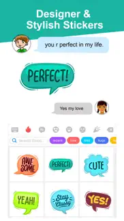 colorful text stickers pack iphone screenshot 3