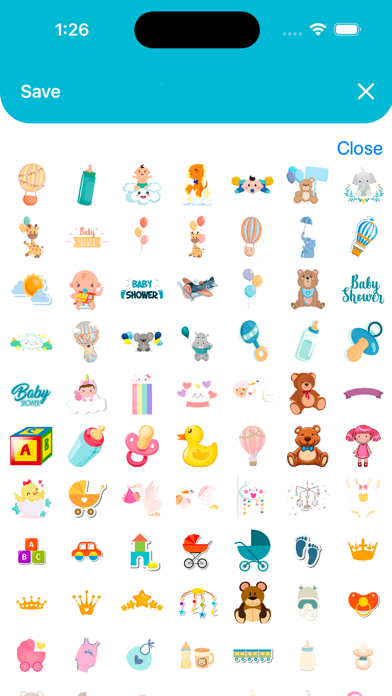Baby shower invitation Screenshot