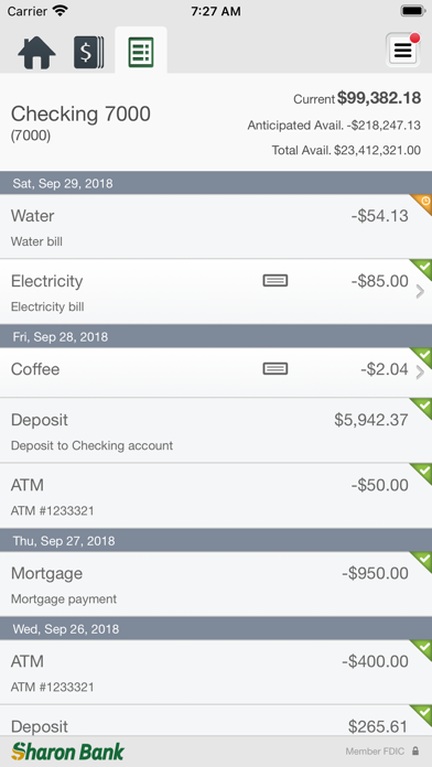 Sharon Bank BIZ Mobile Screenshot