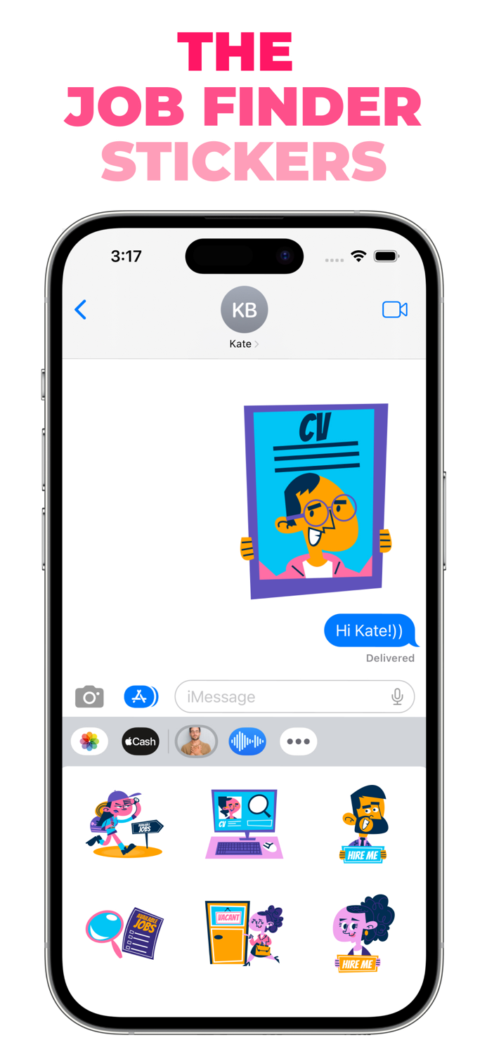 The Job Finder stickers