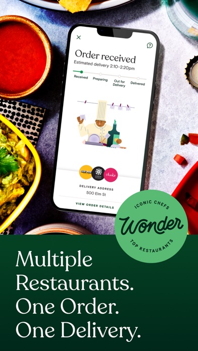 Wonder: Food Delivery Screenshot