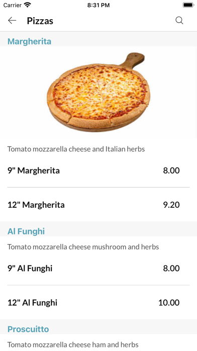 Pizzeria Flame Grill Screenshot