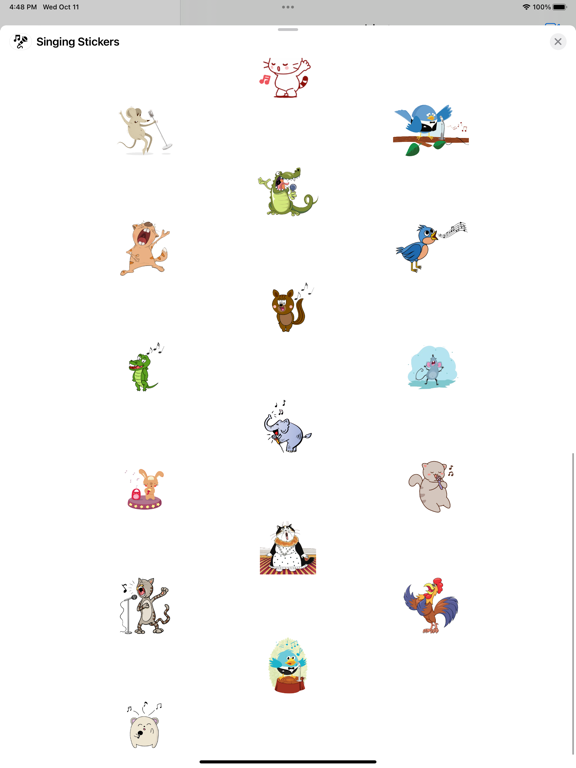 Screenshot #6 pour Singing Stickers