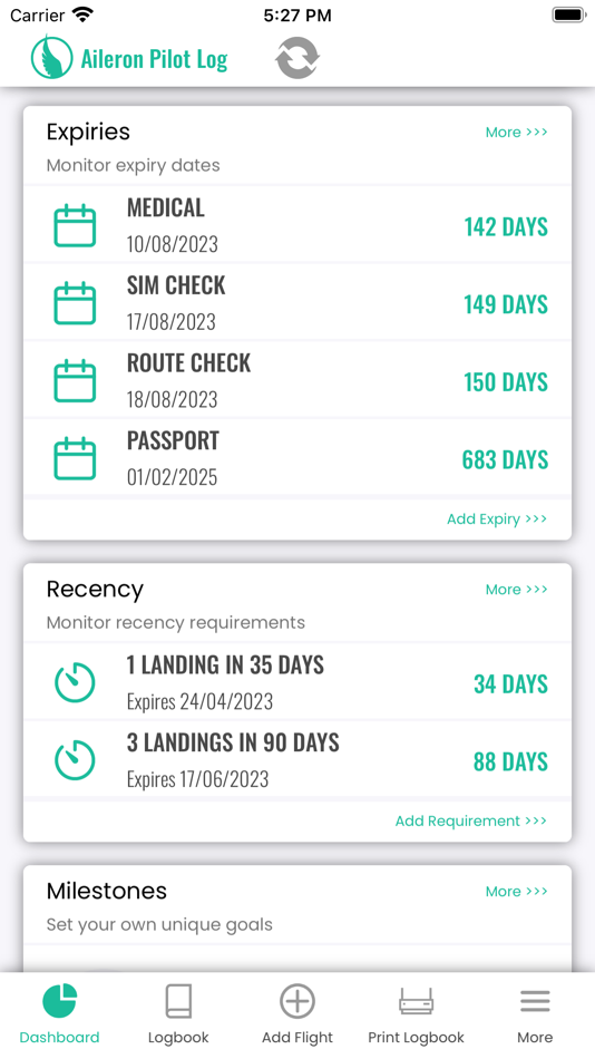 #3. Aileron Pilot Log (iOS) 由: MJICCS