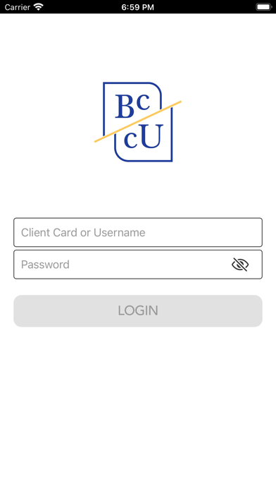 Blue Creek Credit Union Screenshot