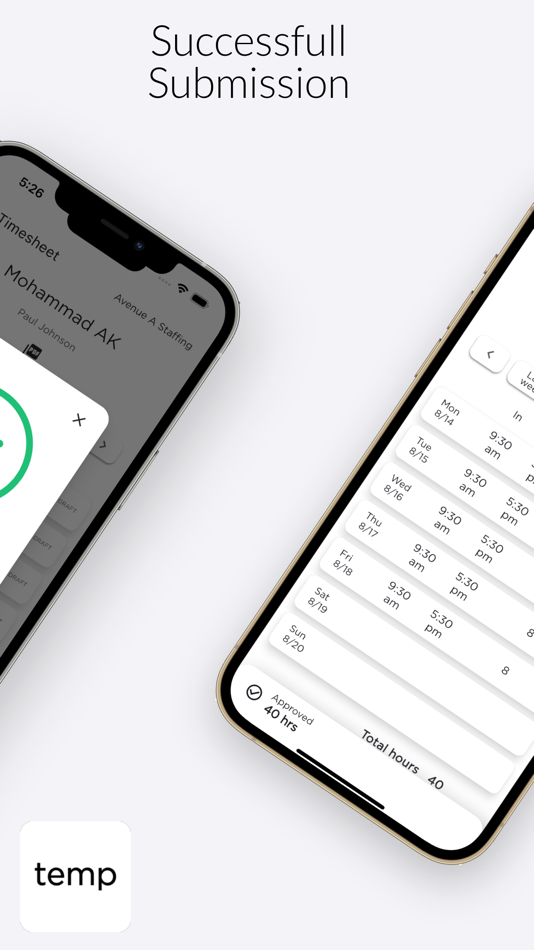 #4. Temp Button (iOS) By: Avenue A Staffing