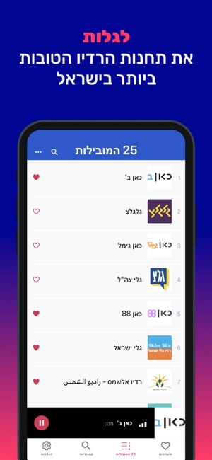 RLive: רדיו ישראלי כל התחנות ב-App Store