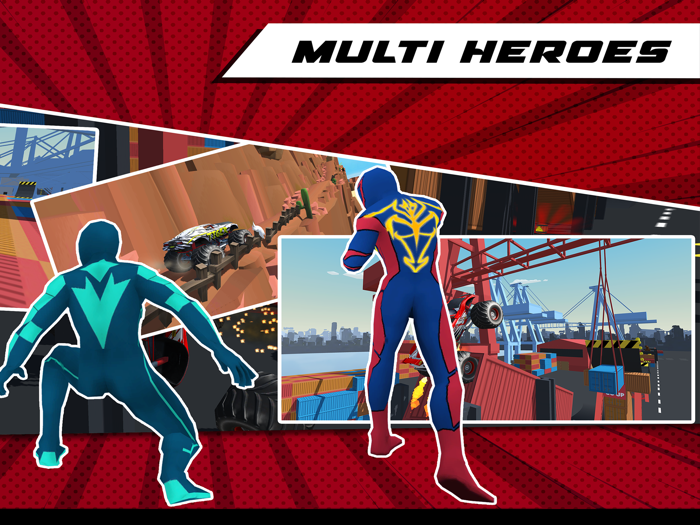 Superhero Mega Car Stunt