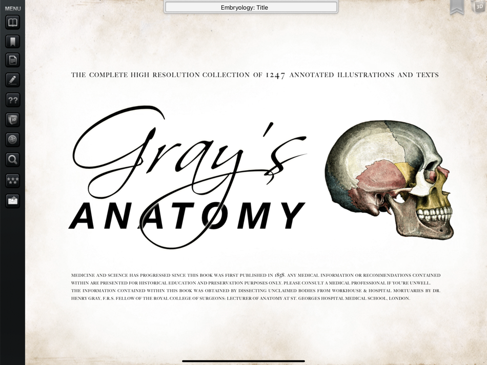 Grays Anatomy Premium for iPad - 1.7 - (iOS)