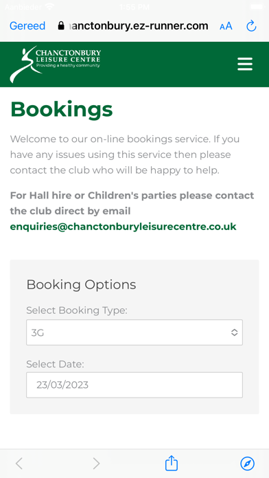 Chanctonbury Community Leisure Screenshot