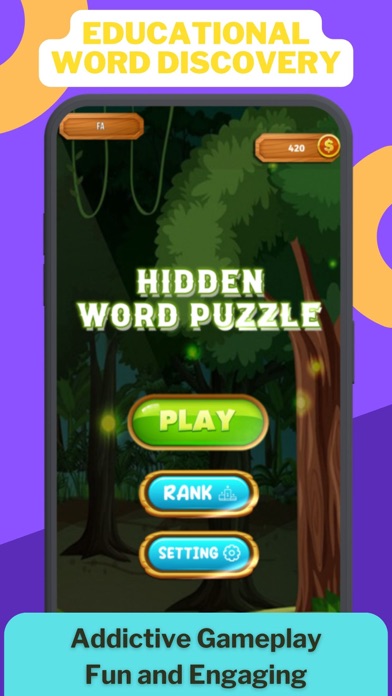 Hidden Words Search Puzzles Screenshot