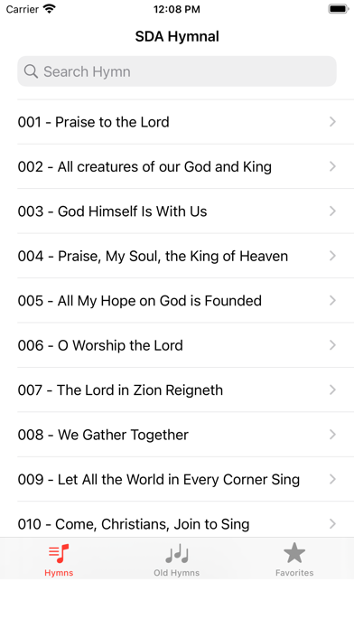 SDA Hymnal - Complete Screenshot