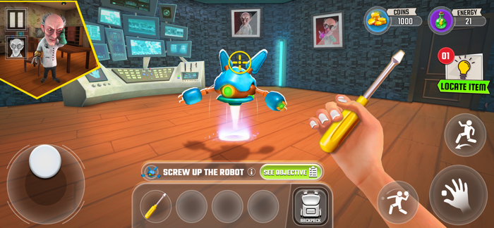 Mad Scientist Scary Neighbor