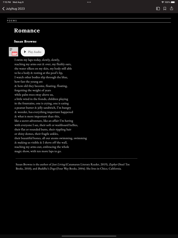 Screenshot #6 pour Poetry Magazine App