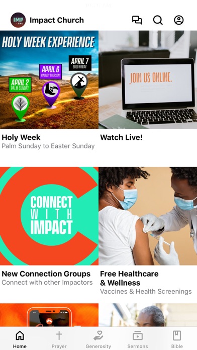 Impact Church App Screenshot