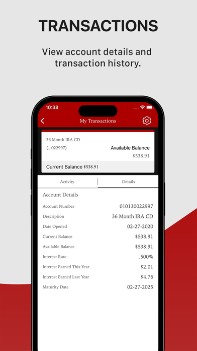 Boonville Federal Savings Bank Screenshot