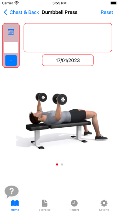 Dumbbell Home Workout Plan Screenshot