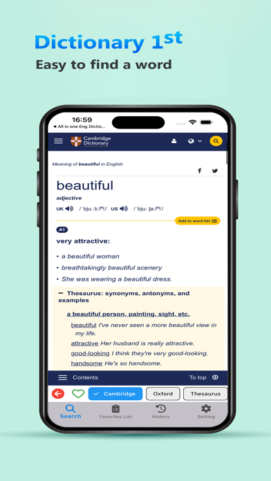 Cambrid English Dictionary Screenshot