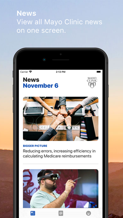 Screenshot 1 of Mayo Clinic Employees App