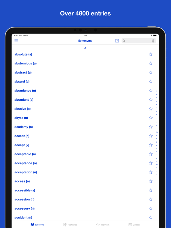 Screenshot #4 pour English Synonym Flashcards