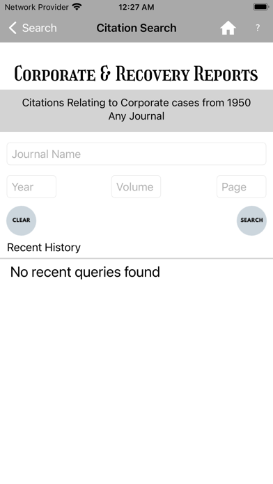 Corporate And Recovery Reports Screenshot