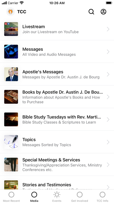 Trinidad Christian Center APP Screenshot