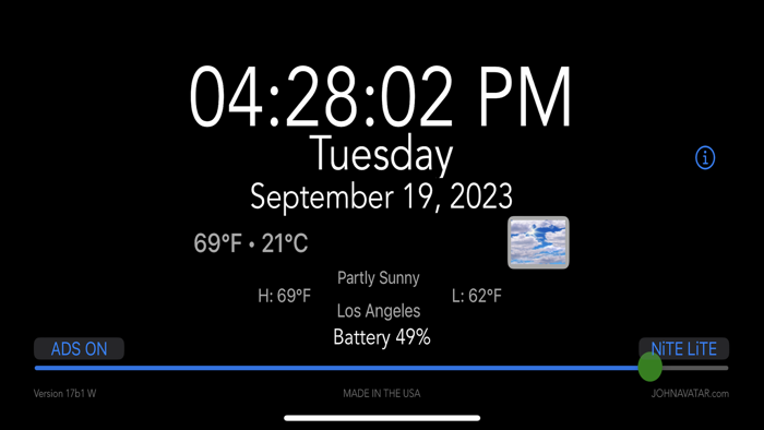 MiCLOCK WEATHER Bedside and ALL