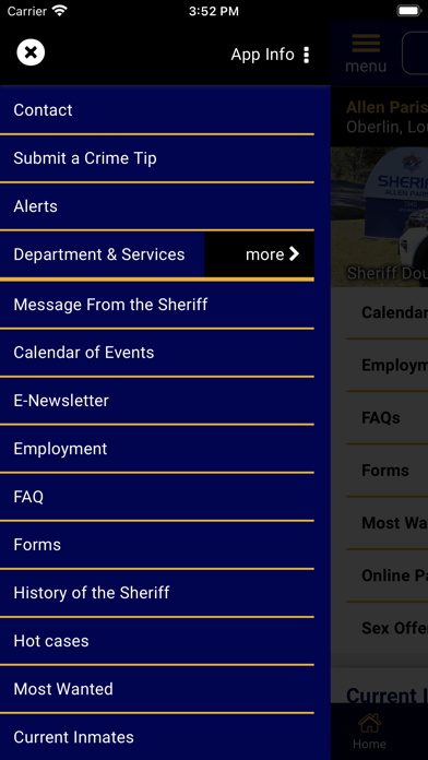 Allen Parish Louisiana Sheriff Screenshot