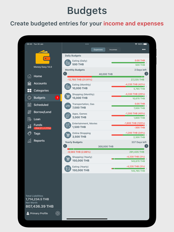 Screenshot #5 for Money Easy - Expense Tracker