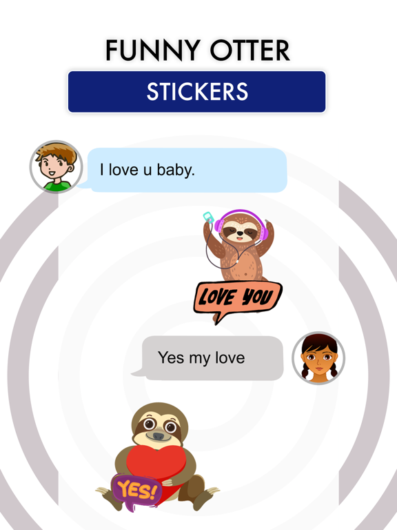 Screenshot #5 pour Funny Otters Stickers