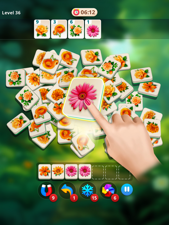 Tile Blossom Forest Triple 3D