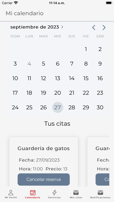 Reservas Nytelweb Screenshot